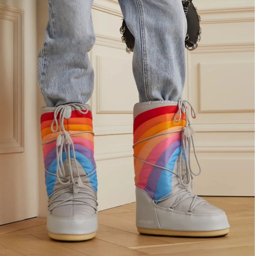 Moon Boot Icon Rainbow Snow Boots - Picture 4 of 16